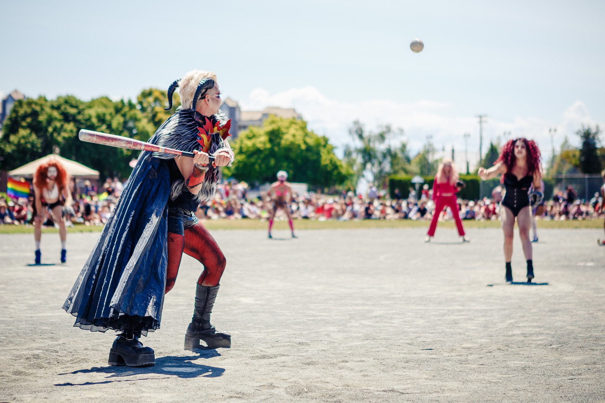 Picnics, piggybacks, and (literally) stolen bases Drag baseball